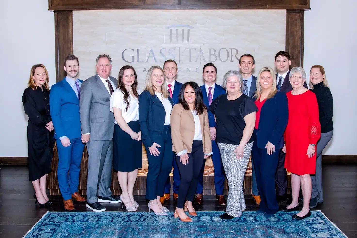 Glass Tabor Lawyers with support staff